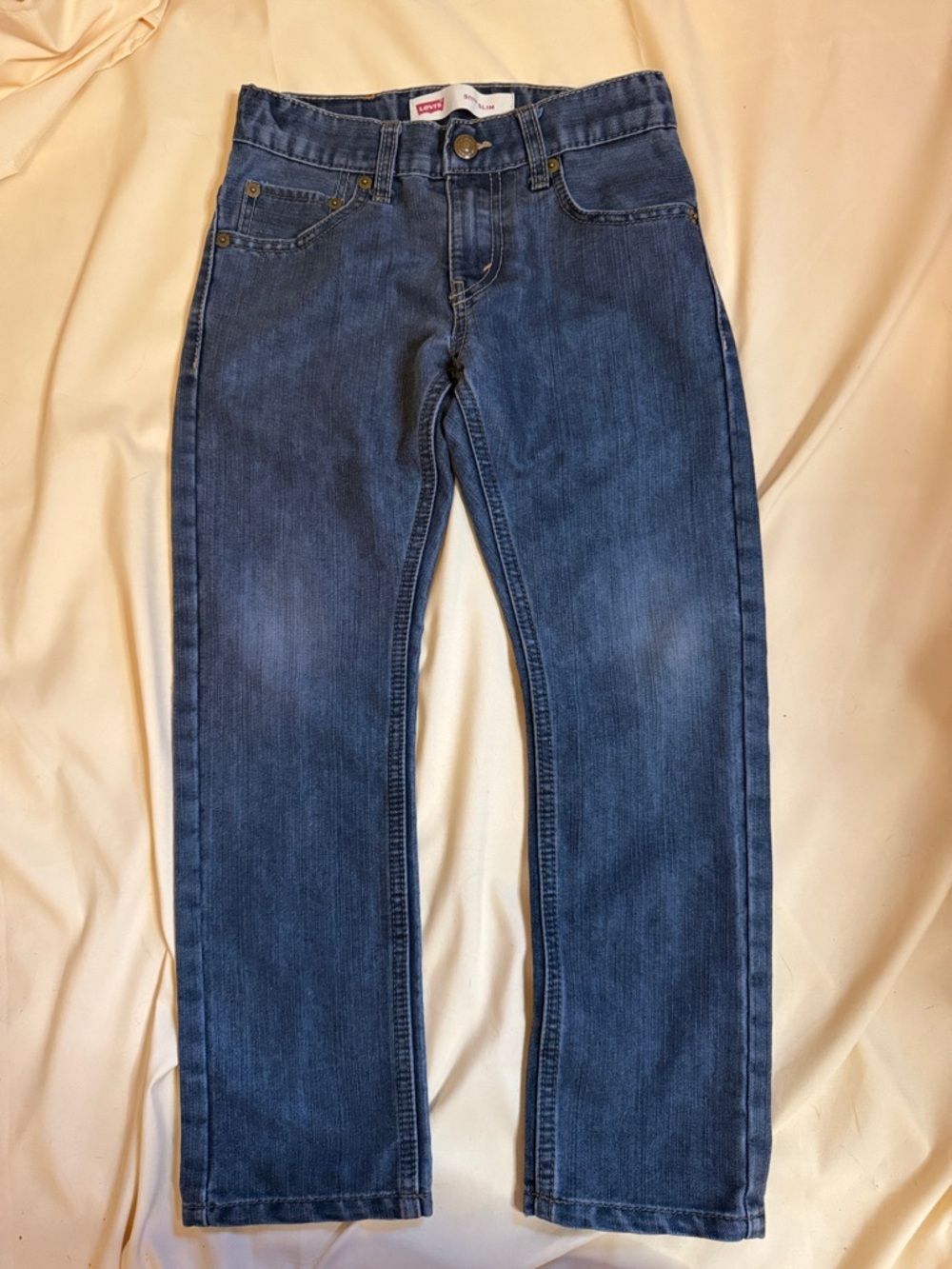 Levi's Straight Leg Jeans in Dark Blue Wash